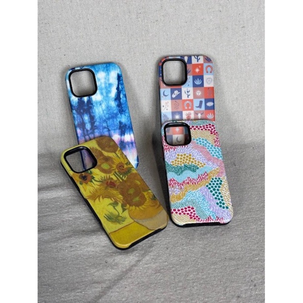 Casely iPhone 12/12 Pro Case Lot of 4 – Artistic Prints‎ & Solid Colors, Durable